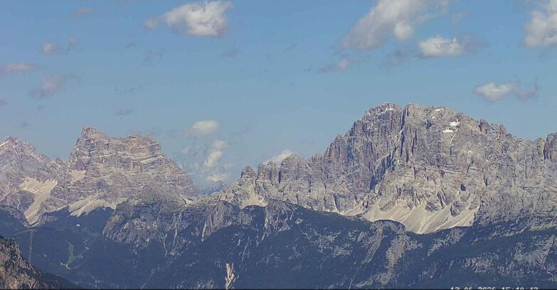 Webcam Passo San Pellegrino-Falcade  - Pelmo e Civetta