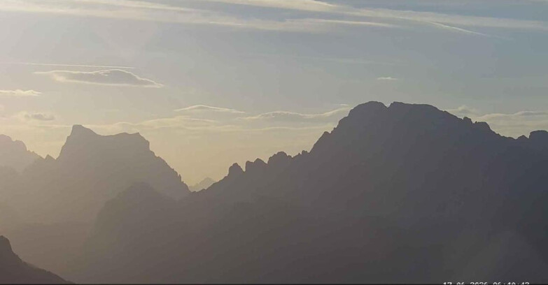 Webcam Passo San Pellegrino-Falcade - Pelmo e Civetta