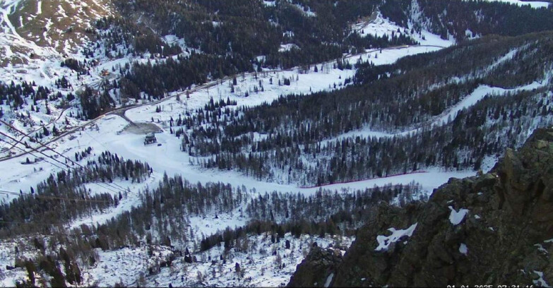 Webcam Passo San Pellegrino-Falcade  - Pista Funivia