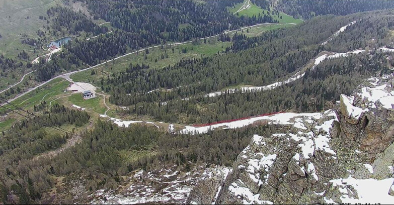 Webcam Passo San Pellegrino-Falcade  - Pista Funivia