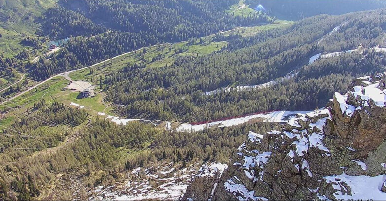 Webcam Passo San Pellegrino-Falcade  - Pista Funivia