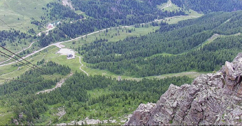 Webcam Passo San Pellegrino-Falcade  - Pista Funivia