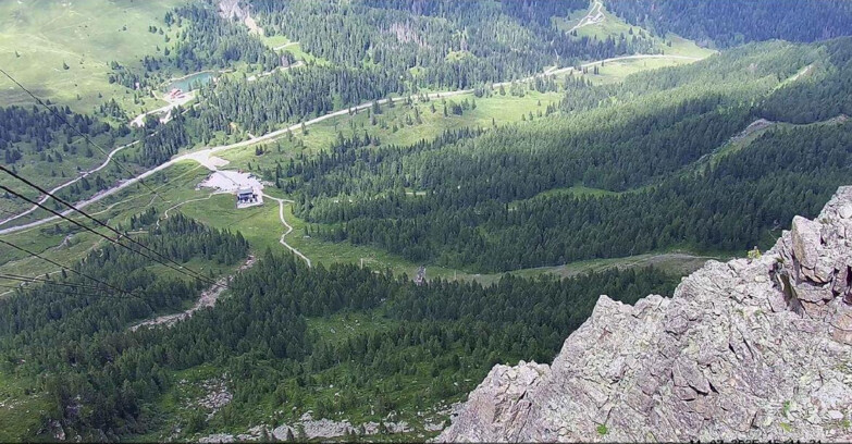 Webcam Passo San Pellegrino-Falcade  - Pista Funivia