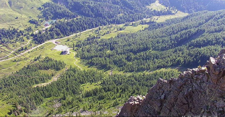 Webcam Passo San Pellegrino-Falcade  - Pista Funivia