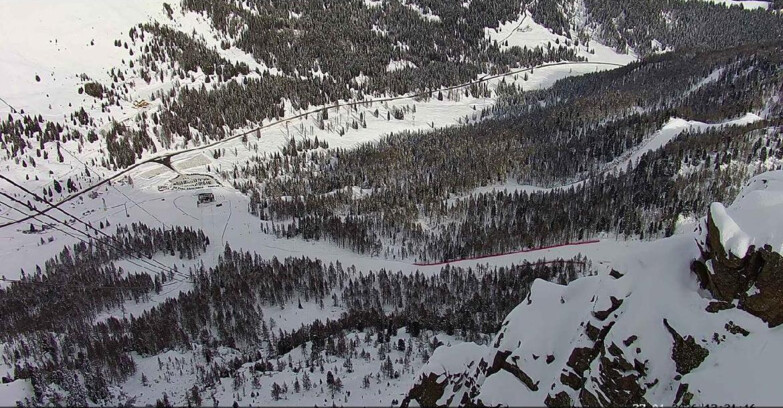 Webcam Passo San Pellegrino-Falcade - Pista Funivia