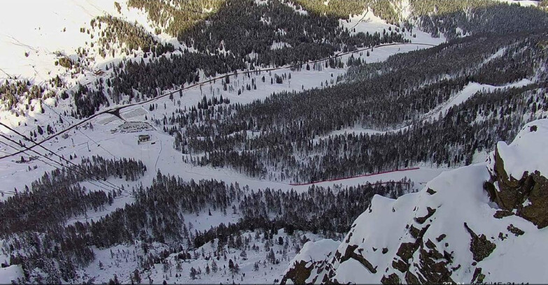 Webcam Passo San Pellegrino-Falcade - Pista Funivia