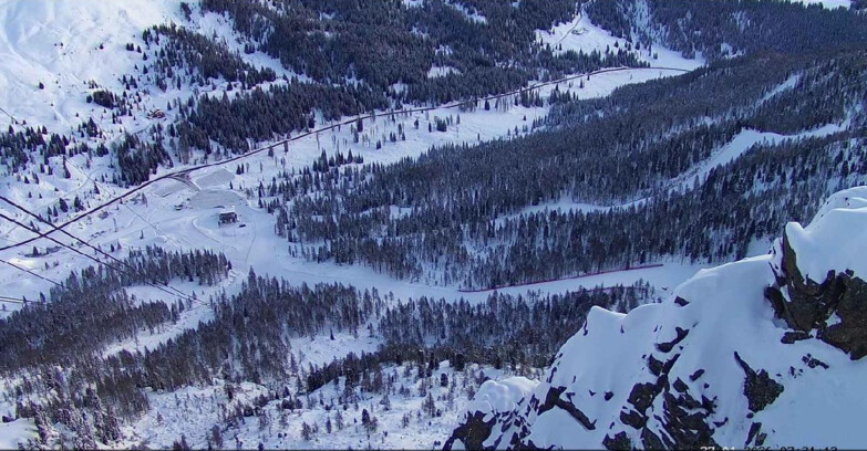 Webcam Passo San Pellegrino-Falcade - Pista Funivia