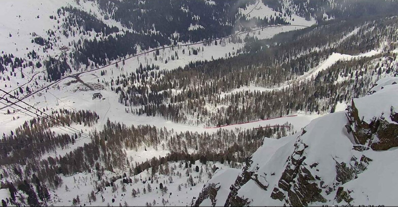 Webcam Passo San Pellegrino-Falcade - Pista Funivia