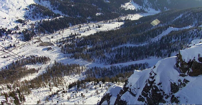 Webcam Passo San Pellegrino-Falcade  - Pista Funivia
