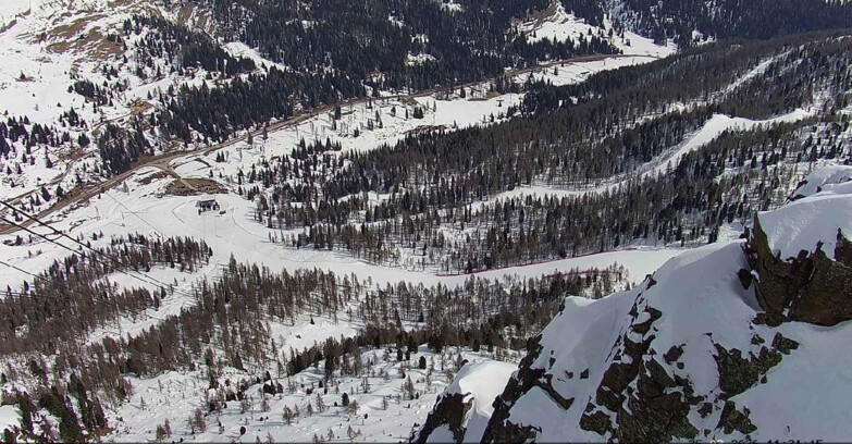 Webcam Passo San Pellegrino-Falcade  - Pista Funivia