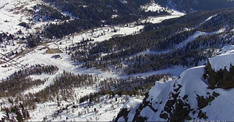 Webcam Passo San Pellegrino-Falcade  - Pista Funivia