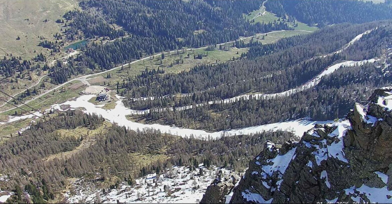 Webcam Passo San Pellegrino-Falcade  - Pista Funivia