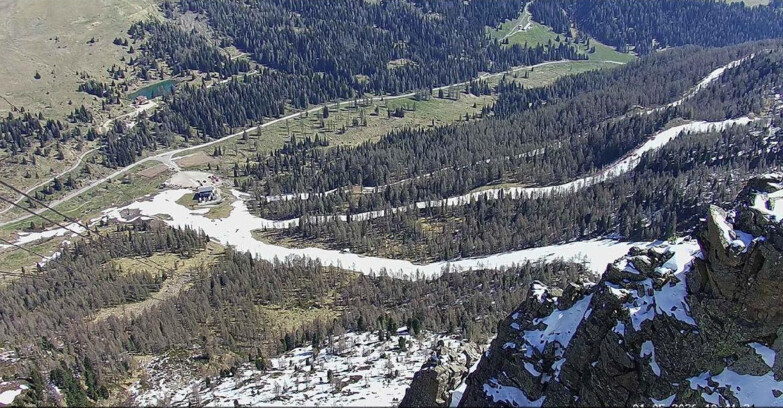 Webcam Passo San Pellegrino-Falcade - Pista Funivia