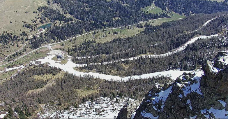 Webcam Passo San Pellegrino-Falcade - Pista Funivia