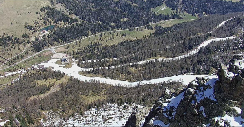 Webcam Passo San Pellegrino-Falcade - Pista Funivia