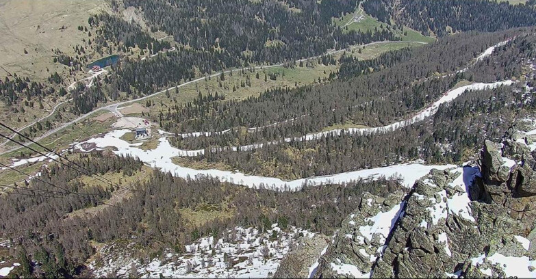 Webcam Passo San Pellegrino-Falcade - Pista Funivia