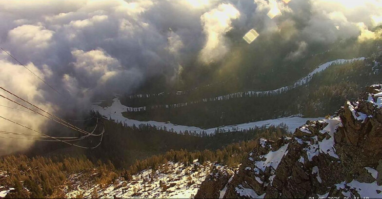 Webcam Passo San Pellegrino-Falcade  - Pista Funivia