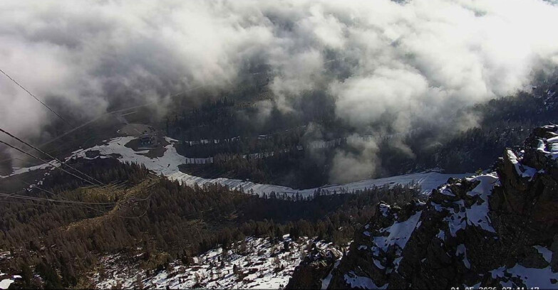 Webcam Passo San Pellegrino-Falcade  - Pista Funivia