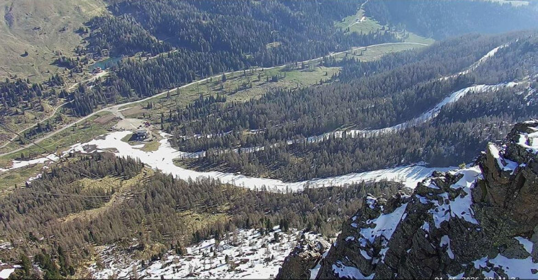 Webcam Passo San Pellegrino-Falcade  - Pista Funivia
