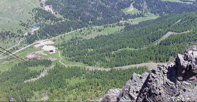 Webcam Passo San Pellegrino-Falcade  - Pista Funivia