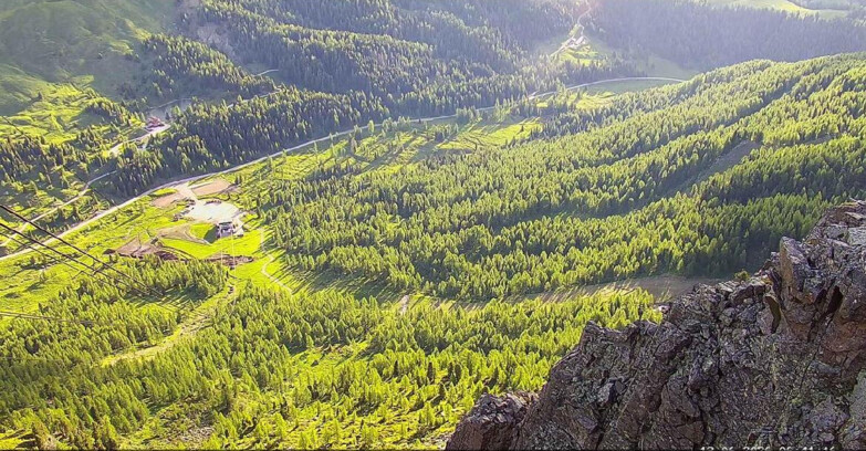 Webcam Passo San Pellegrino-Falcade  - Pista Funivia