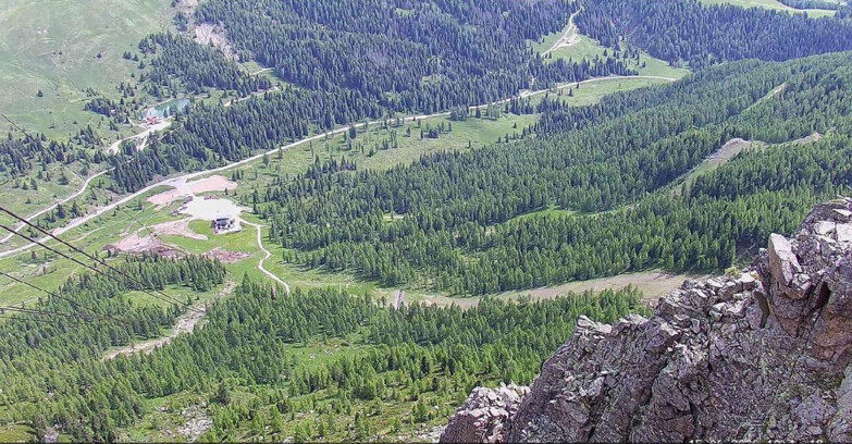 Webcam Passo San Pellegrino-Falcade - Pista Funivia