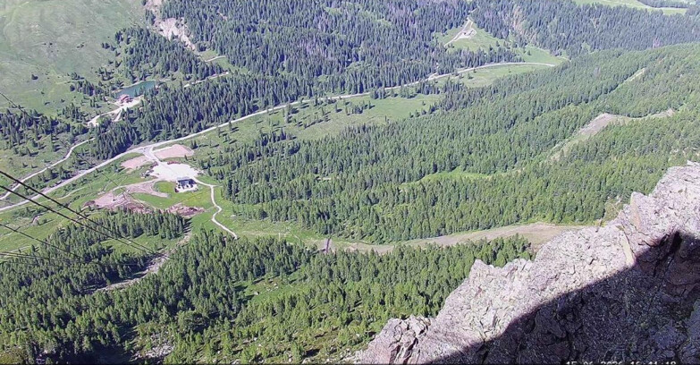Webcam Passo San Pellegrino-Falcade - Pista Funivia