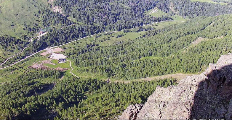 Webcam Passo San Pellegrino-Falcade - Pista Funivia
