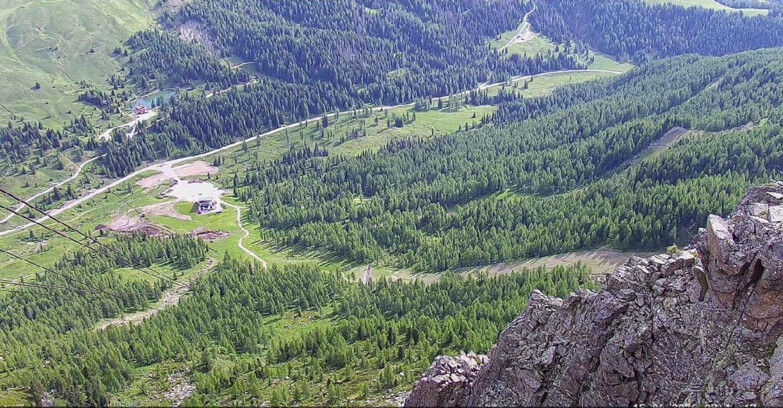 Webcam Passo San Pellegrino-Falcade - Pista Funivia