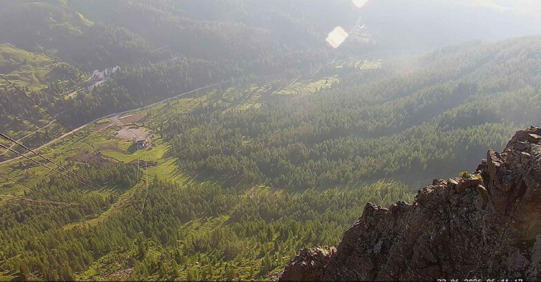 Webcam Passo San Pellegrino-Falcade  - Pista Funivia
