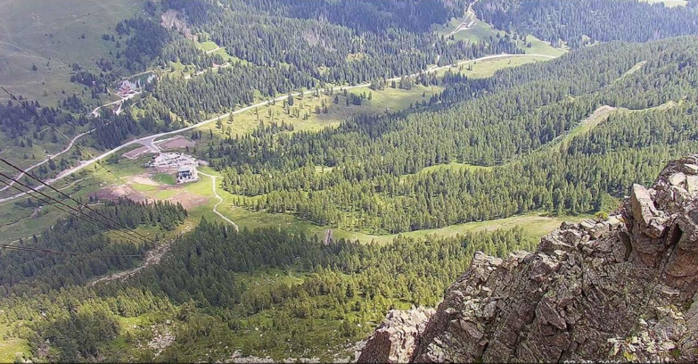 Webcam Passo San Pellegrino-Falcade  - Pista Funivia