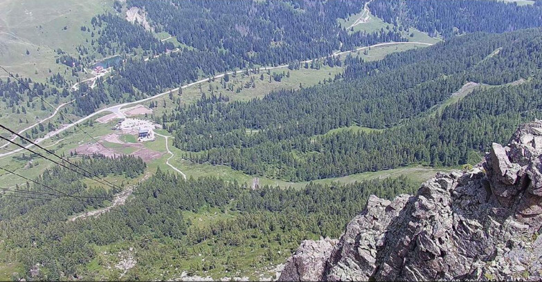 Webcam Passo San Pellegrino-Falcade  - Pista Funivia