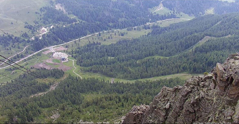 Webcam Passo San Pellegrino-Falcade  - Pista Funivia