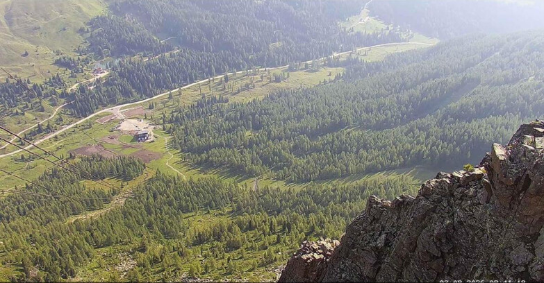 Webcam Passo San Pellegrino-Falcade  - Pista Funivia