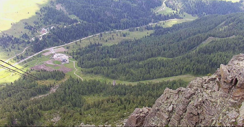 Webcam Passo San Pellegrino-Falcade - Pista Funivia