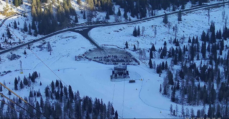 Webcam Passo San Pellegrino-Falcade - Arrivo Seggiovia