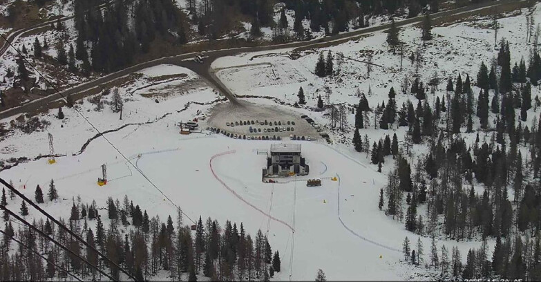 Webcam Пассо Сан-Пеллегрино-Фалькаде  - Arrivo Seggiovia