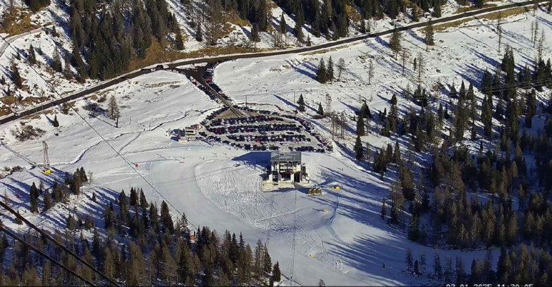 Webcam Passo San Pellegrino-Falcade  - Arrivo Seggiovia