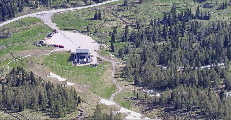 Webcam Passo San Pellegrino-Falcade  - Arrivo Seggiovia