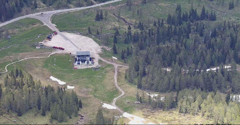 Webcam Passo San Pellegrino-Falcade  - Arrivo Seggiovia