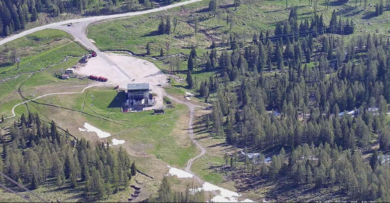 Webcam Passo San Pellegrino-Falcade  - Arrivo Seggiovia