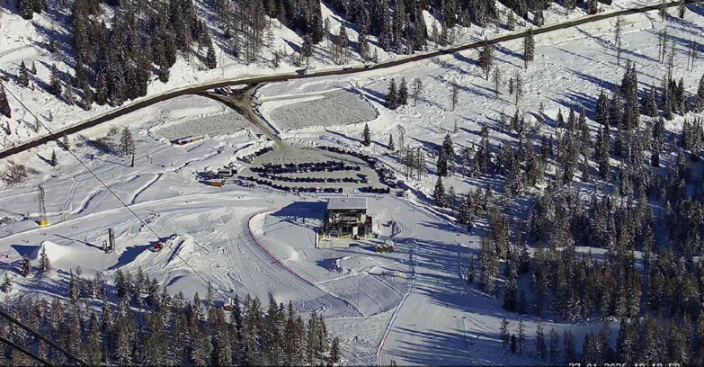 Webcam Passo San Pellegrino-Falcade - Arrivo Seggiovia