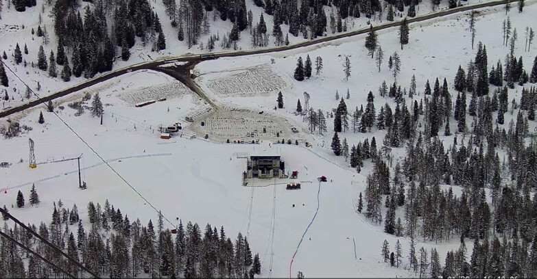 Webcam Passo San Pellegrino-Falcade - Arrivo Seggiovia