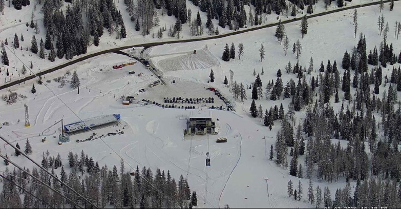 Webcam Passo San Pellegrino-Falcade  - Arrivo Seggiovia