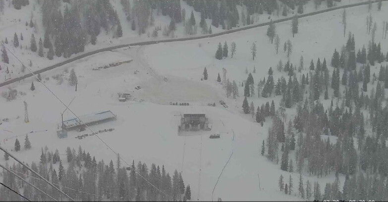 Webcam Passo San Pellegrino-Falcade  - Arrivo Seggiovia