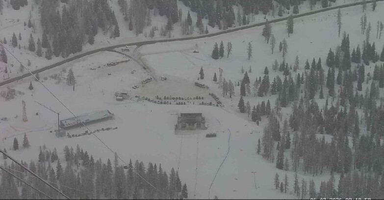 Webcam Passo San Pellegrino-Falcade  - Arrivo Seggiovia