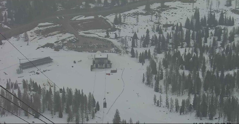 Webcam Passo San Pellegrino-Falcade - Arrivo Seggiovia