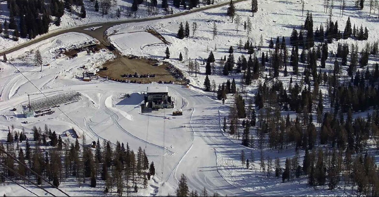 Webcam Passo San Pellegrino-Falcade  - Arrivo Seggiovia