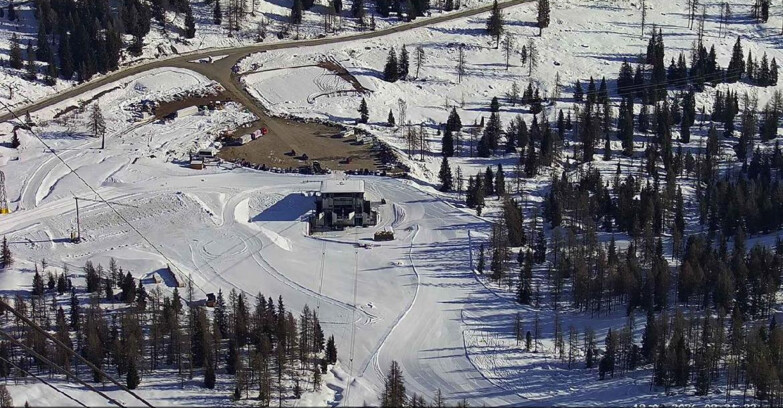 Webcam Passo San Pellegrino-Falcade  - Arrivo Seggiovia