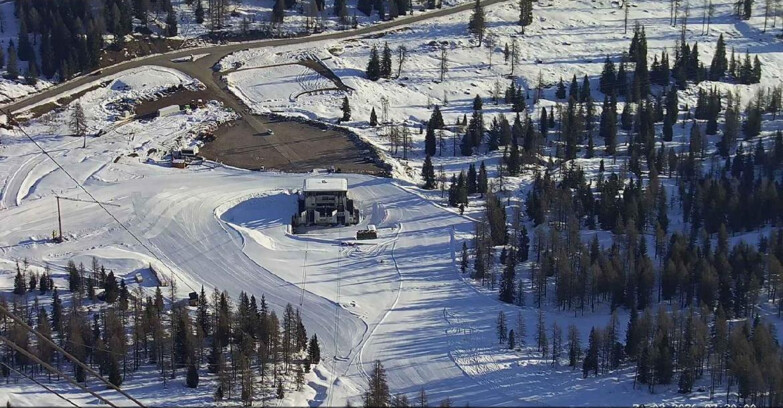 Webcam Passo San Pellegrino-Falcade - Arrivo Seggiovia